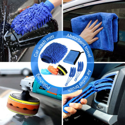 20pcs Manufacture Scrubber Plastic Car Wash Brush Kit Για το σύνολο πλύσης αυτοκινήτων