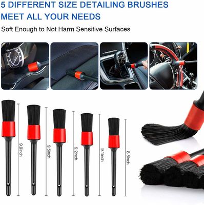 Χονδρικό 19 PCS Πλυντήριο Αυτοκινήτου Εργαλεία Κιτ Στρίψιμο Καθαρή Βούρτσα Λεπτομέρειες Βούρτσα Με Τσάντα Για Αυτοκινήτου Εσωτερικό Εξωτερικό Πλυντήριο