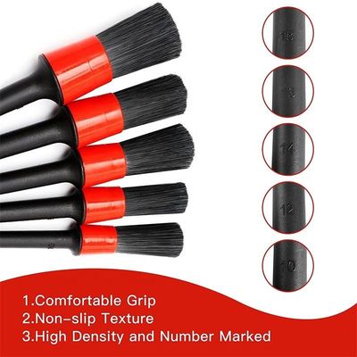 Ζεστή πώληση 5pcs Ultra Soft PP Detailing Brush για το εσωτερικό του αυτοκινήτου
