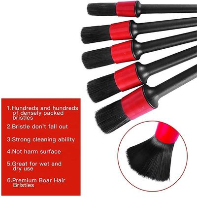 Ζεστή πώληση 5pcs Ultra Soft PP Detailing Brush για το εσωτερικό του αυτοκινήτου
