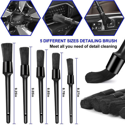18 PCS Αυτοτεχνικές βούρτσες λεπτομερειών Συσκευή βούρτσας πλύσης αυτοκινήτων για το καθαρισμό τροχών αυτοκινήτων