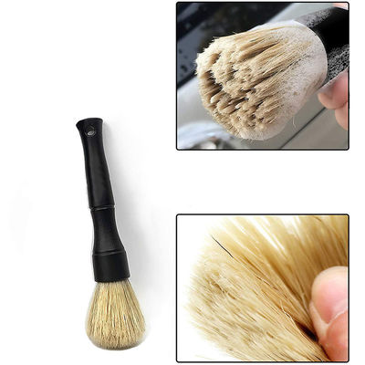 Φυσικό γουρούνι μαλλιά διακομιστής αυτοκινήτου λεπτομερή βούρτσα 2pcs