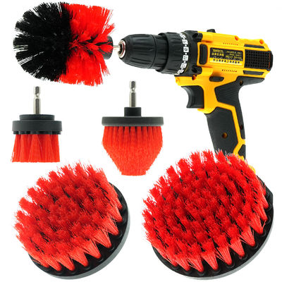 Ζεστή πώληση 5Pieces Pp τρυπάνι βούρτσα scrub συνδεδεμένο για καθαρισμό αυτοκινήτου χαλί μπάνιο