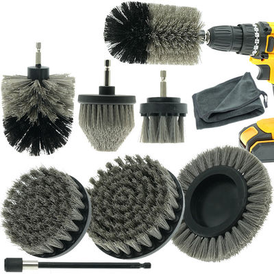Γκρίζα τρυπάνι βούρτσα επέκταση scrubber Cordless 9PC Custom
