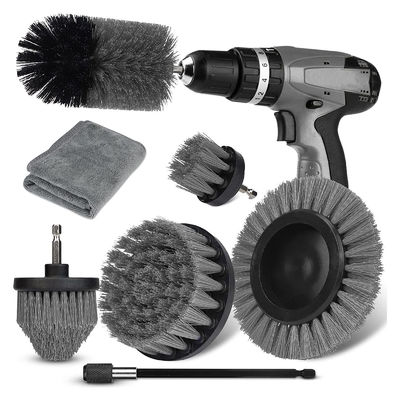 Γκρίζα τρυπάνι βούρτσα επέκταση scrubber Cordless 9PC Custom
