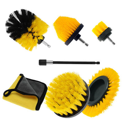 Μακροχρόνιο ισχυρό τρυπάνι Scrub Brush Set Προσαρμοσμένο χρώμα συμβατό με τα περισσότερα τρυπάνι ισχύος