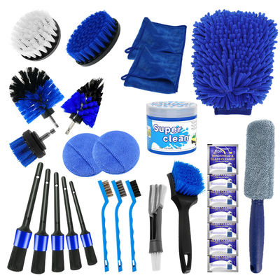 29 PCS Custom Logo Car Detailing Brush Set με εργονομικό σχεδιασμό