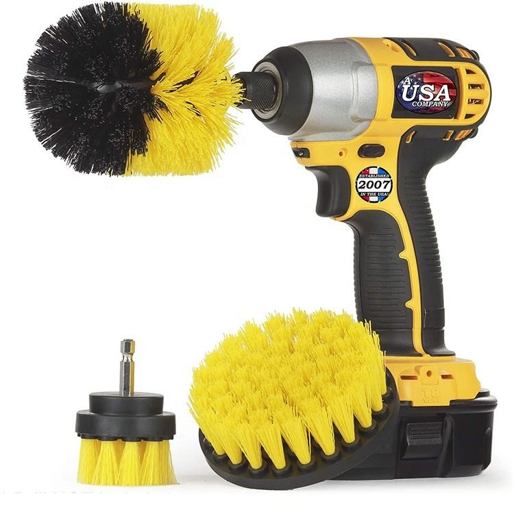 3pcs Power Scrubber Brush Sets Electric Drill Cleaning Brush Tool Για ασύρματο τρυπάνι
