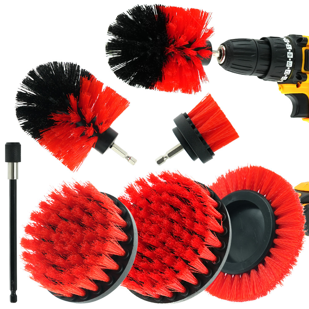 7 Pack Drill Brush Attachment Set Power Scrubber Brush για το καθαρισμό αυτοκινήτων