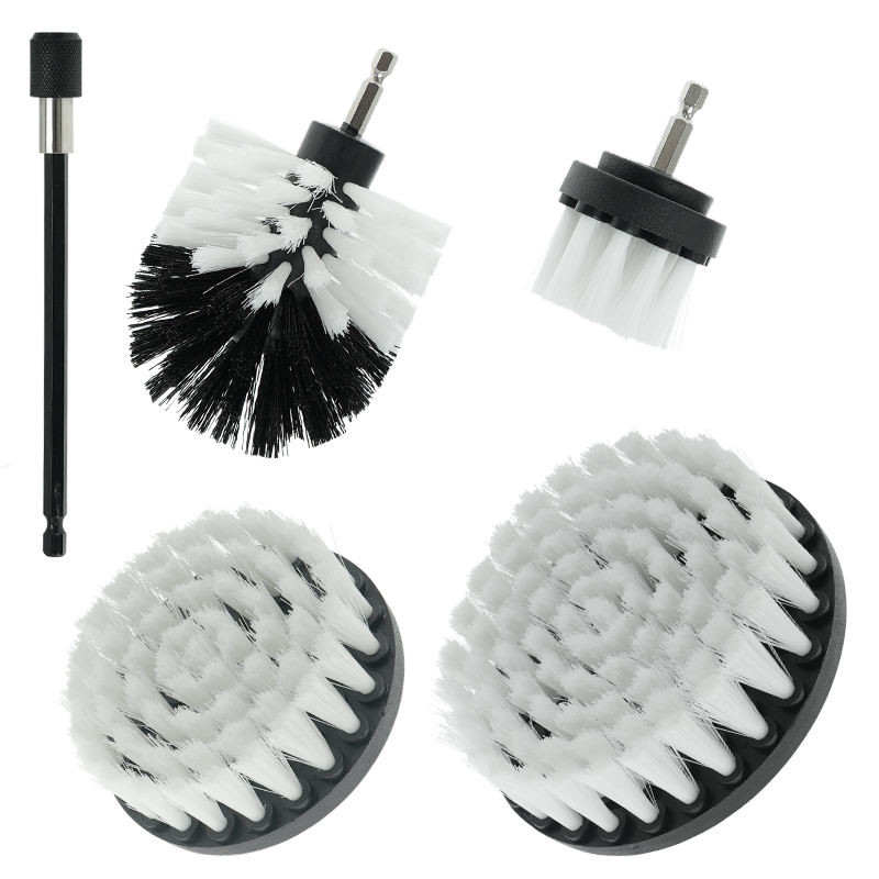 5pcs 2.5inch Drill Scrub Brush Δύναμη Scrubbing Brush Drill Εφοδιασμός για λεπτομέρειες αυτοκινήτου